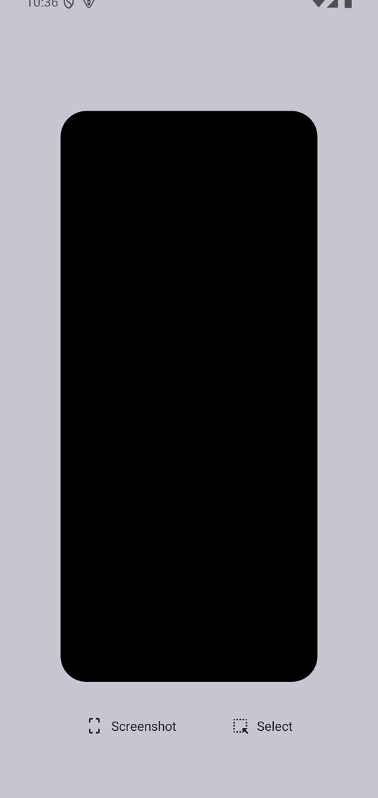 Android screenshot — App-switcher privacy